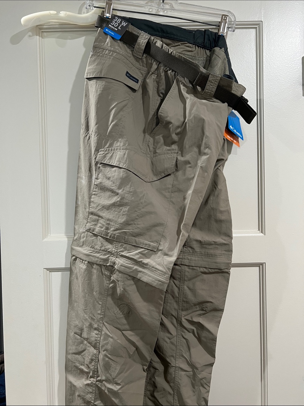 Columbia Men's Cargo Convertible Pants — Taupe Green